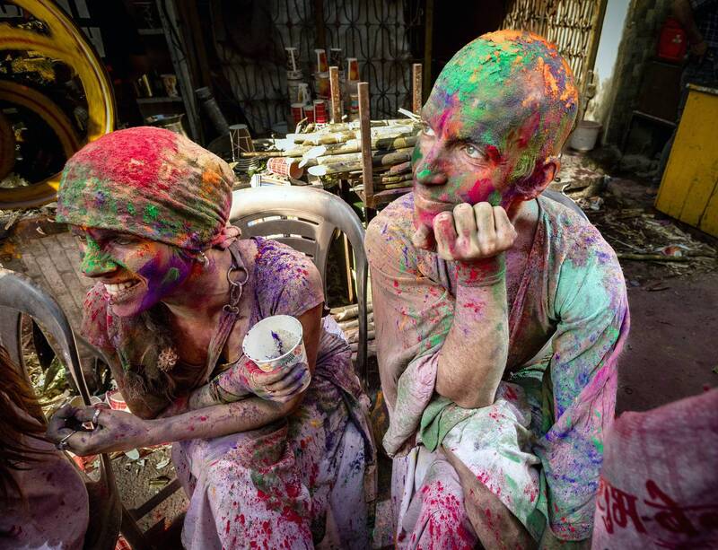 На празднике Холи в Пушкаре фото превью