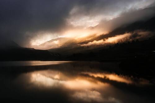 Рассвет у озера Мочох