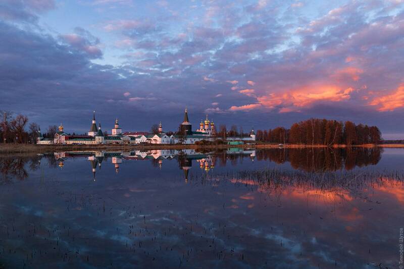 иверский монастырь, валдай Вечер. Иверский монастырь, Валдай фото превью