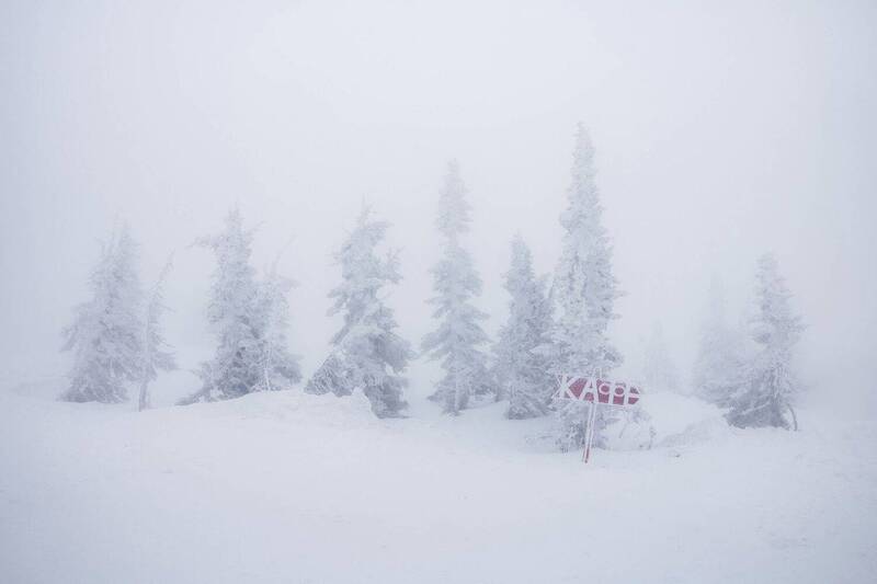 шерегеш, зима, winter, outdoor, misty Туманное фото превью
