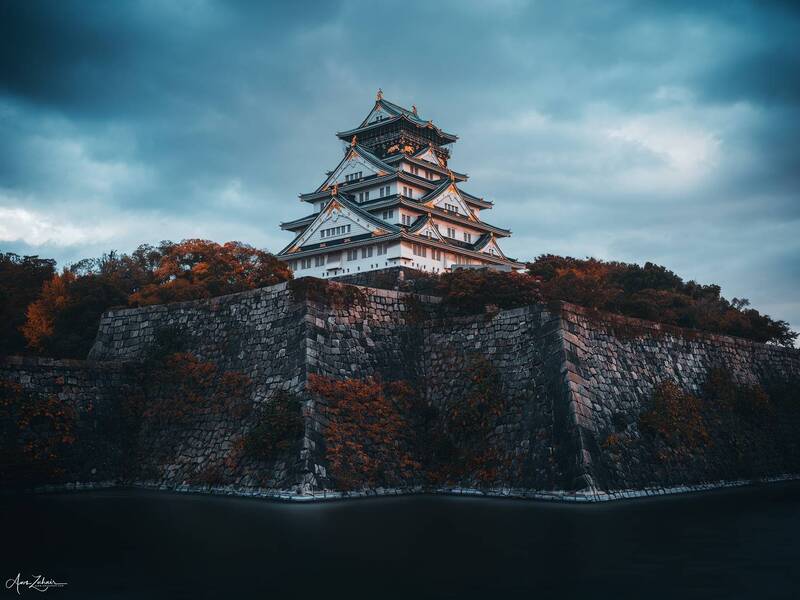 osaka, japan, castle, architecture, travel, photography Osaka Castle фото превью