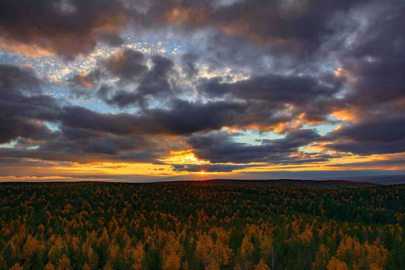 Вечернее небо фото превью