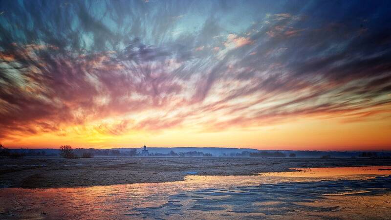 Рассвет Покрова на Нерли фото превью