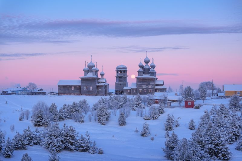 ворзогоры, архангельская область Полнолунный Новый год... фото превью