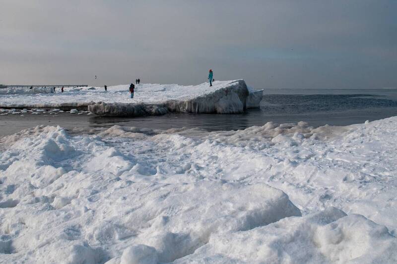 море, балтика, зима  фото превью