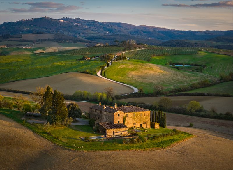 Вечерний пейзаж фото превью