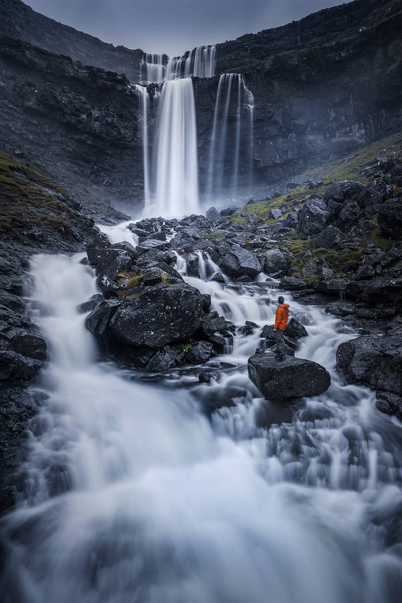 landscape, nature, waterfall, travel, river, faroe, Александър Александров