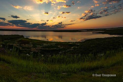 Закат в тундре