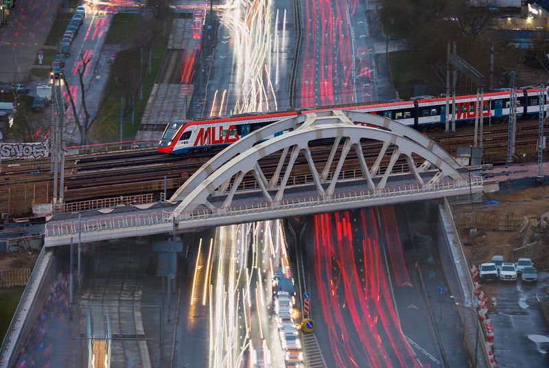 Москва, город, транспорт, мцд, электричка МЦД фото превью