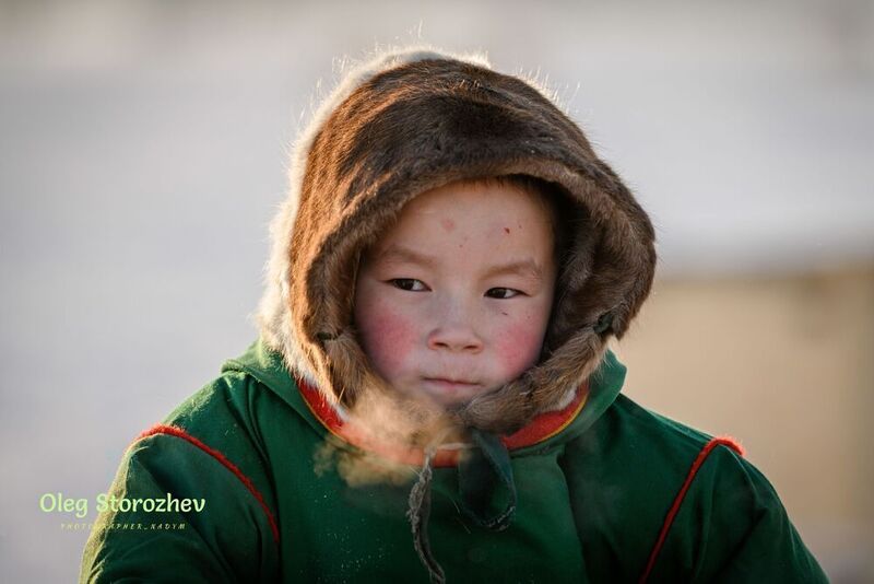 ненец, оленевод, юный оленевод, портрет, КМНС, тундра, ямал, надым, ребенок Взгляд фото превью