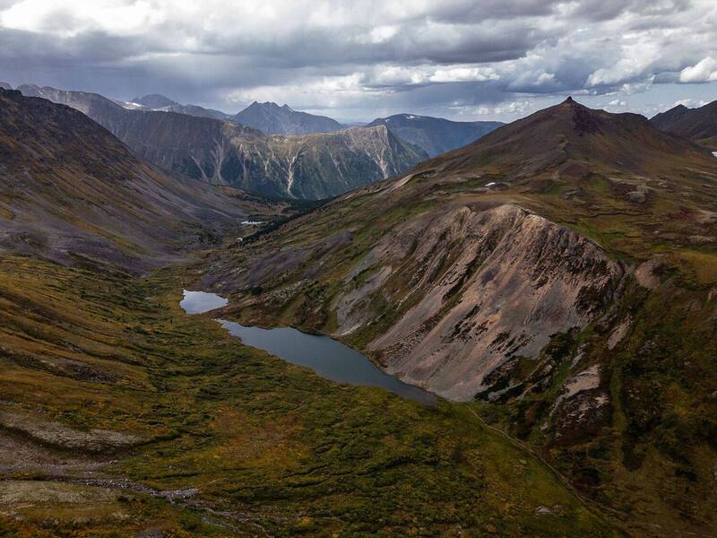 бурятия, горы, озеро, тучи, облака, осень  фото превью