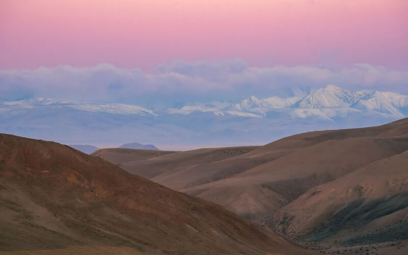 алтай, рассвет, рерих, горы, снег Рассвет в горах Алтая. фото превью