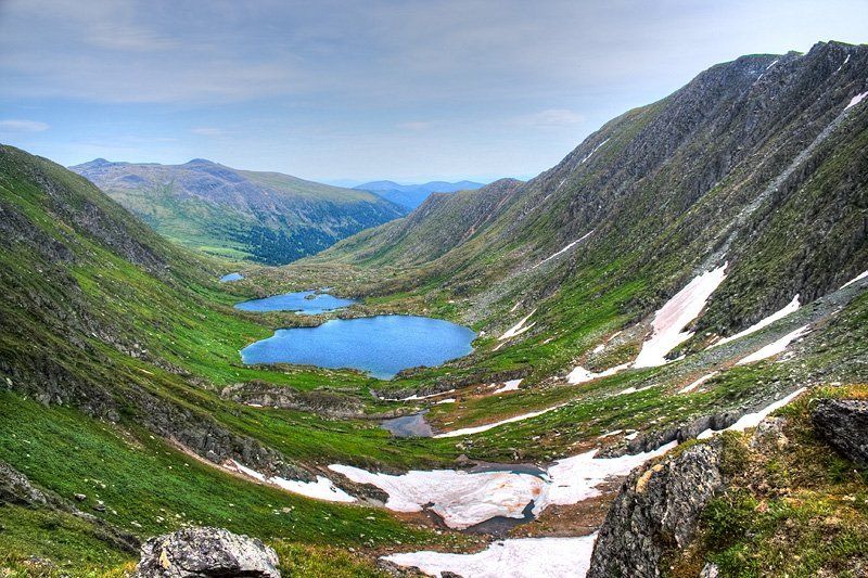 пейзаж, озеро, горы, западные саяны Долина девяти озёр фото превью