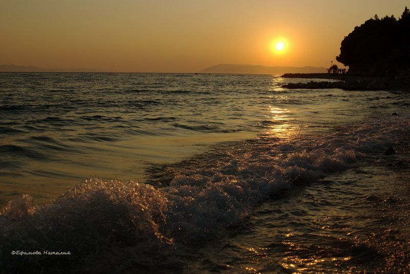 хорватия, адриатика Закат Адриатики фото превью