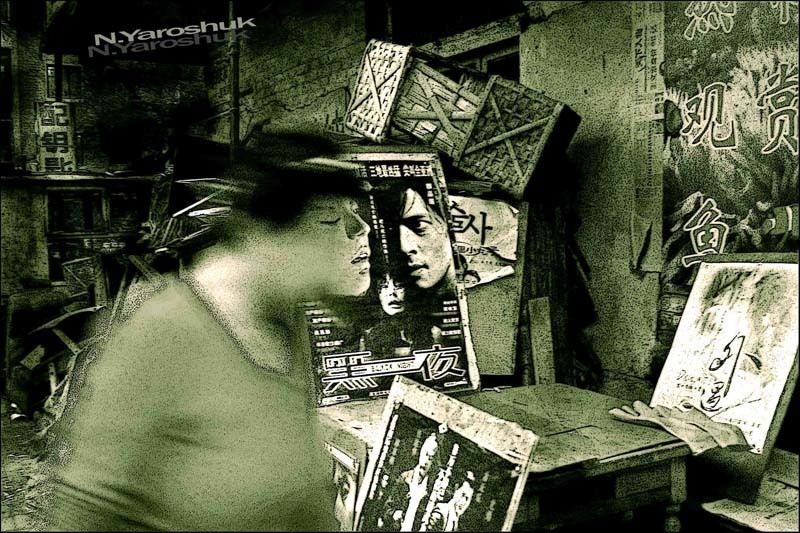 призрак, ведьма, китай, харбин, китаянка, старуха, плакат, ветер О призраках площади Трех Углов фото превью