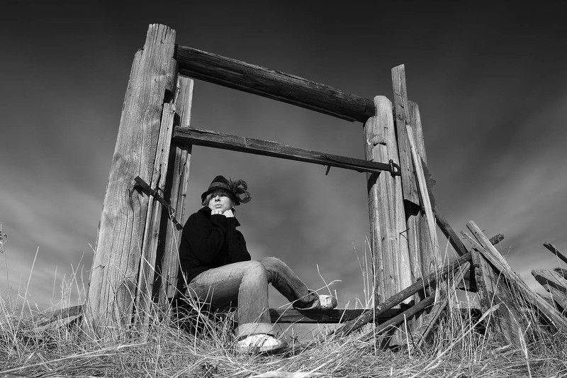 грусть, время, девушка, холод Холод времени фото превью