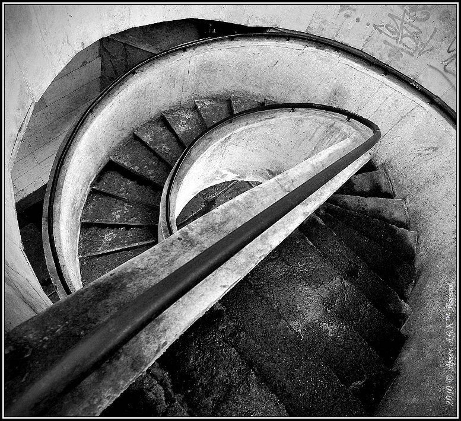 выборг, закрут, спираль, ч/б, архитектура, ступени, лестница, перила, Артём A.G.K&trade; Копылов