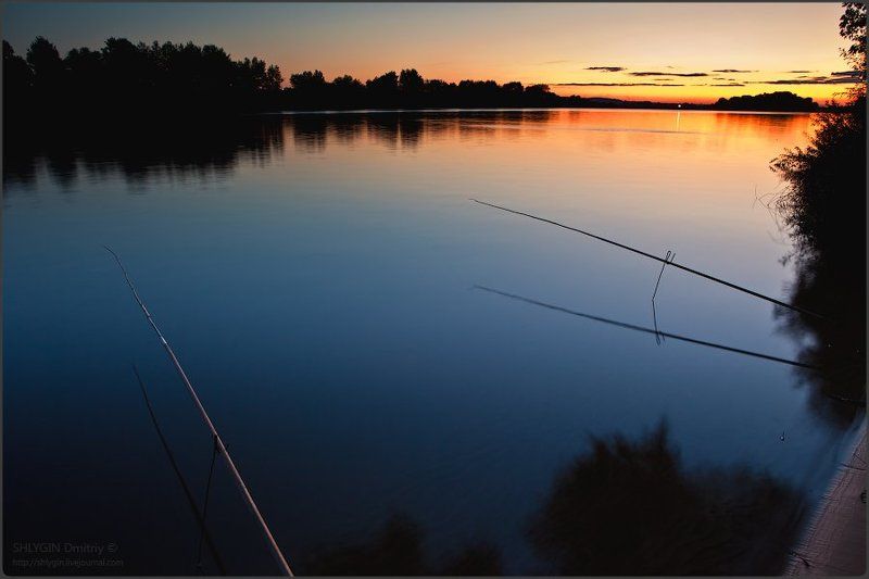 Ока в вечерних красках фото превью