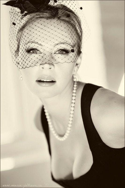 портрет, глаза, взгляд, вуаль Женя фото превью