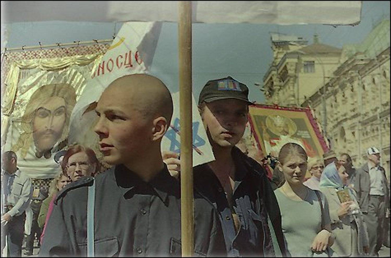 скины, хоругвеносцы, 9мая, демонстрация, митинг, репортаж, скинхеды, nyarosh