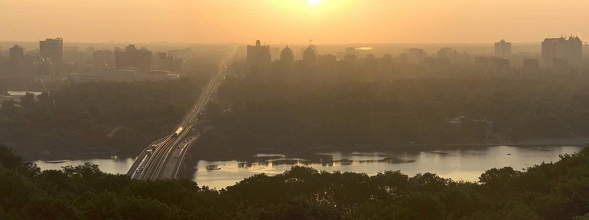 днепр, рассвет, утро, панорама, Asgreen