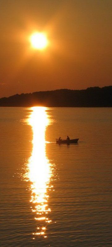 Вечерком на реке фото превью