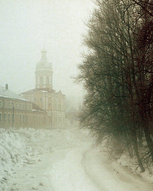 снег, туман Зима фото превью