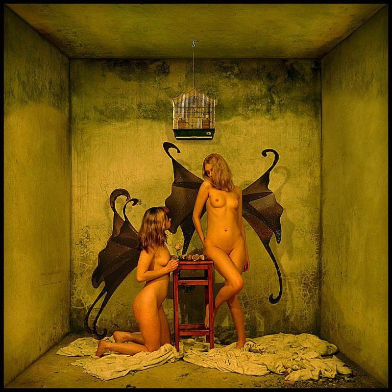 клетка, эротика, седнин, дверь, пирамида, соты, ангел, призма, звезда, подвал, девушки Клетка фото превью