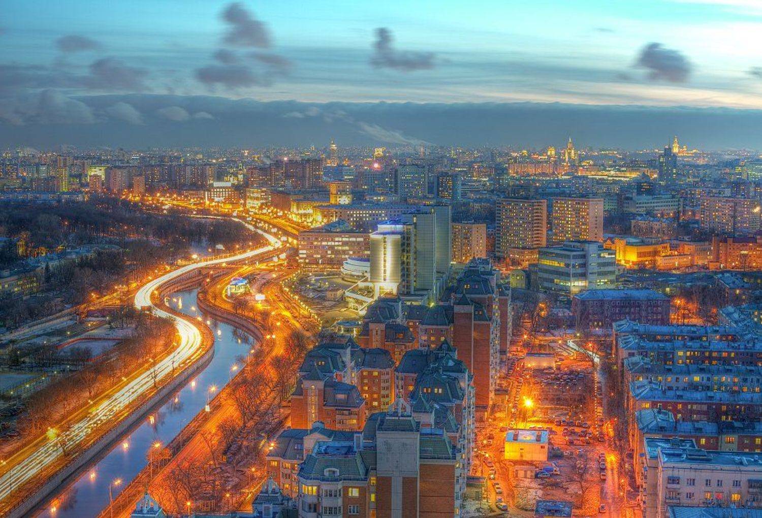 крыша, крыши, город, москва, вечер, облака, Kremchik