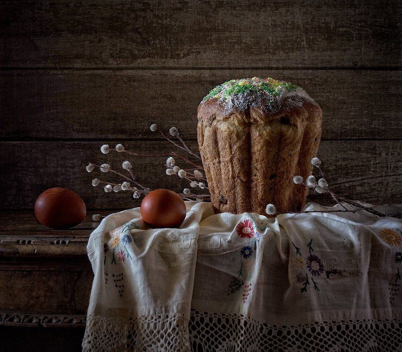 кулич, пасха, верба кулич фото превью