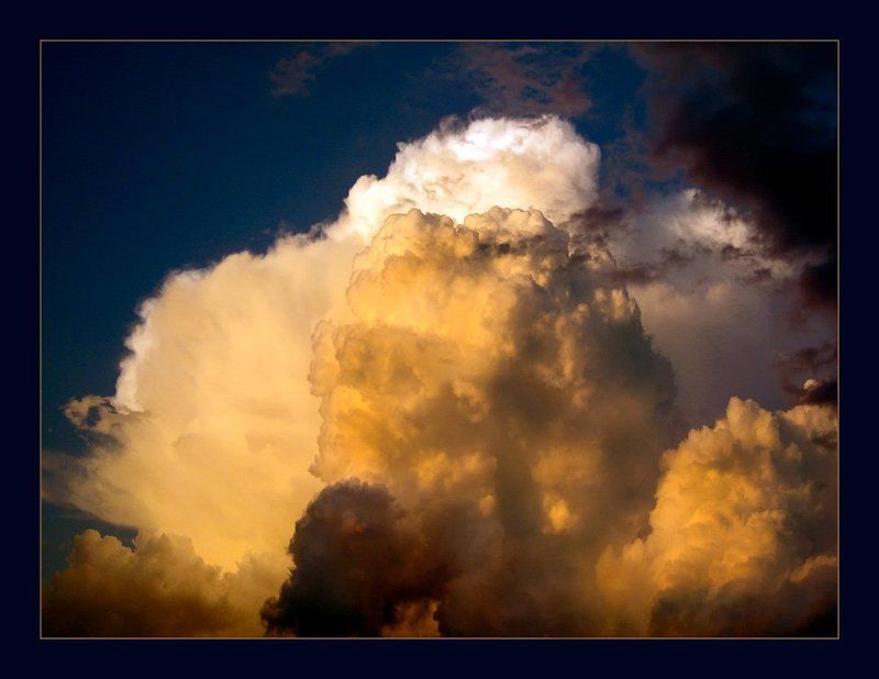 облака, небо Вечерние облака фото превью