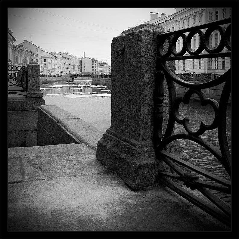 петербург, центр, мойка, весна, чб, Kirill Shapovalov