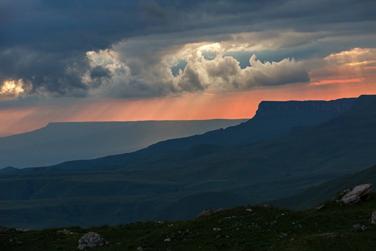 Горы, Гум Баши, Закат, Кчр, Коркин Вадим