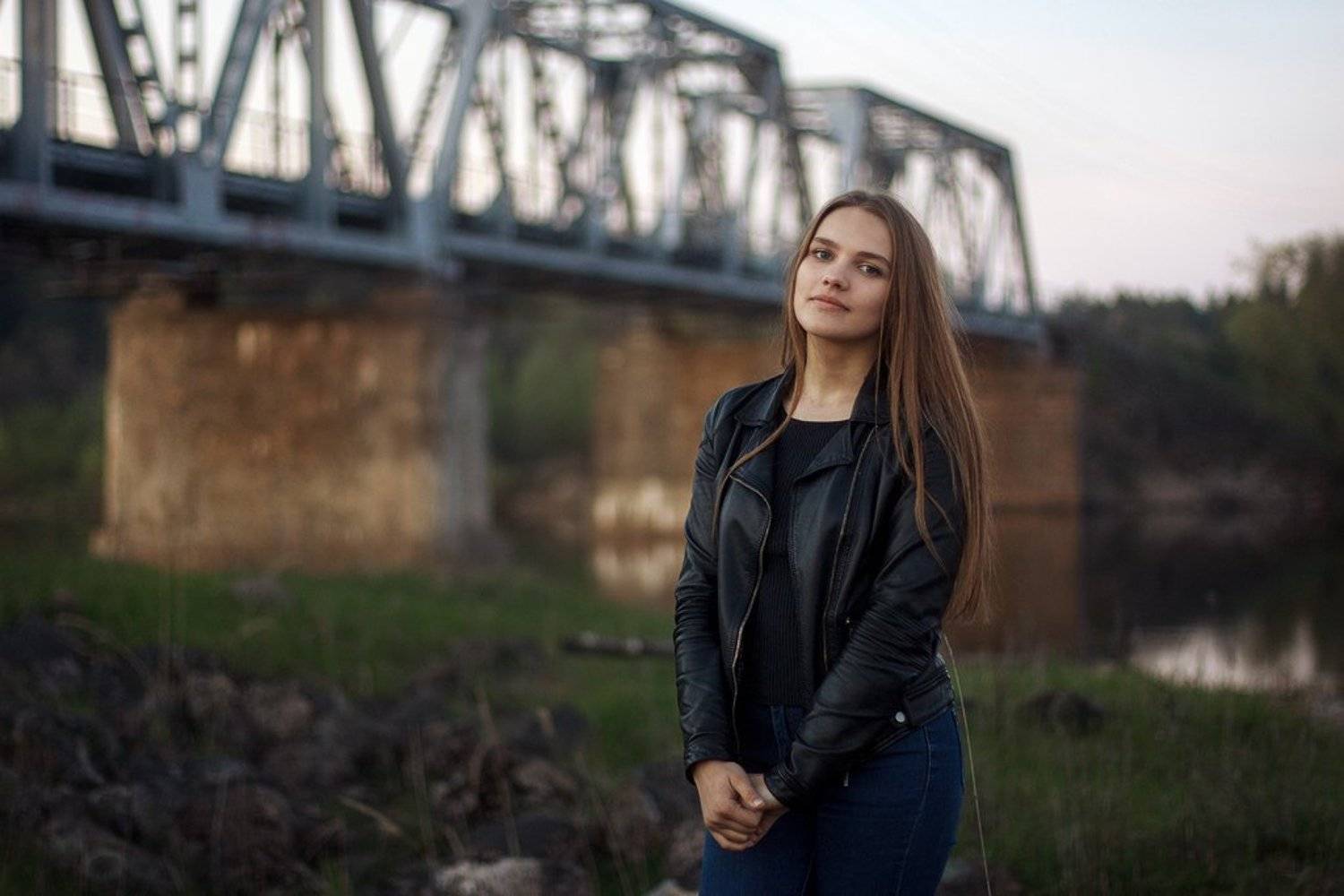 красота, красиво, весна, мост, тверская область, волга, вода, девушка, май, Денис Доронин