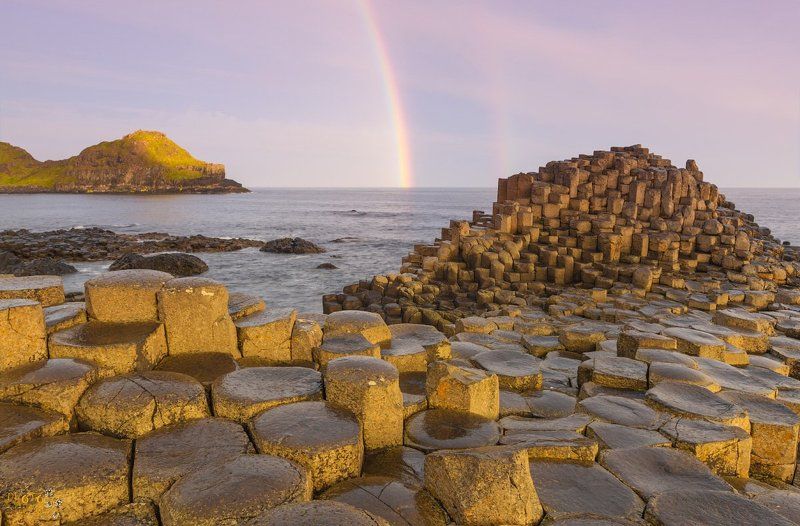 фототур, ирландия, северная, рассвет, тропа, великана, радуга Рассвет на Тропе Великана фото превью