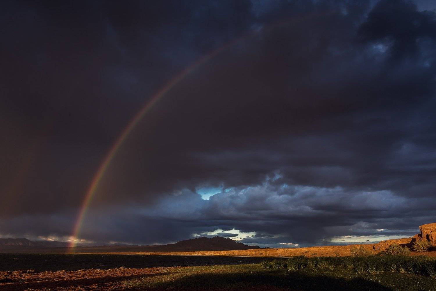 Горы, Монголия, Пейзаж, Приро, Радуга, Дмитрий Купрацевич
