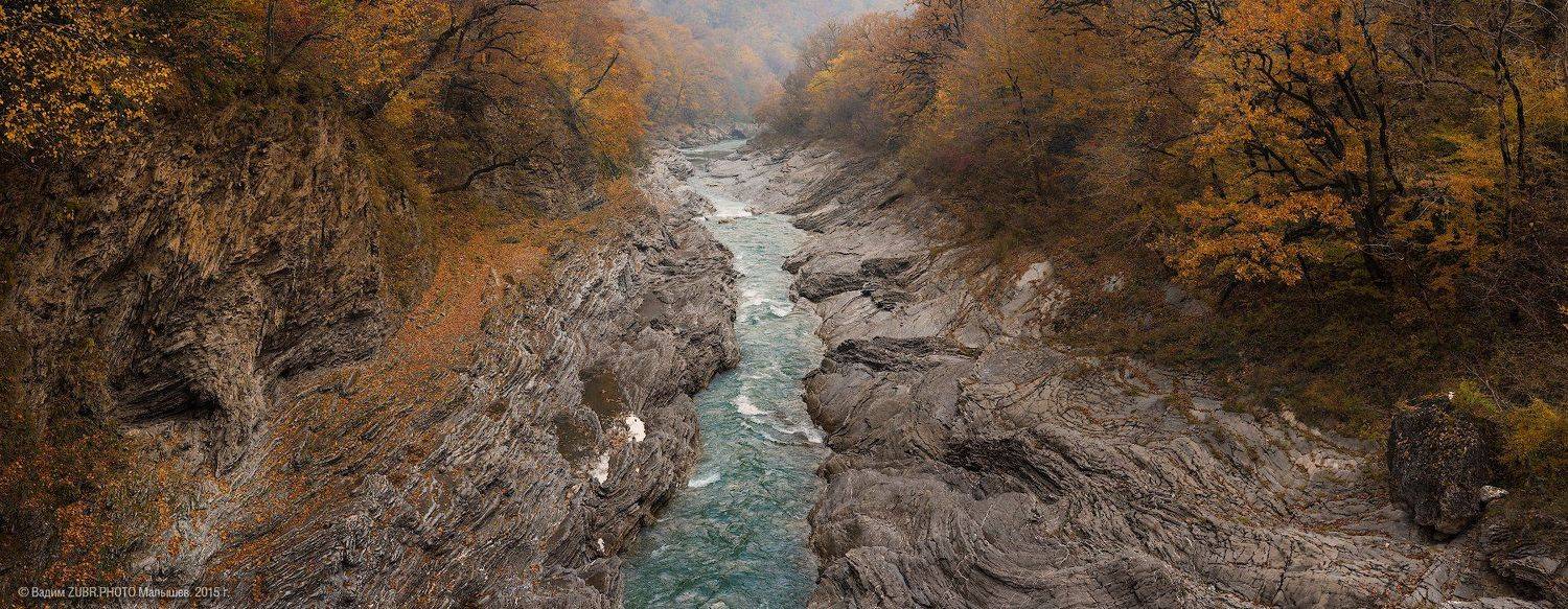 Zubr.photo, Адыгея, Вода, Горы, Кавказ, Лес, Осень, Панорама, Пейзаж, Природа, Река, Вадим ZUBR Малышев