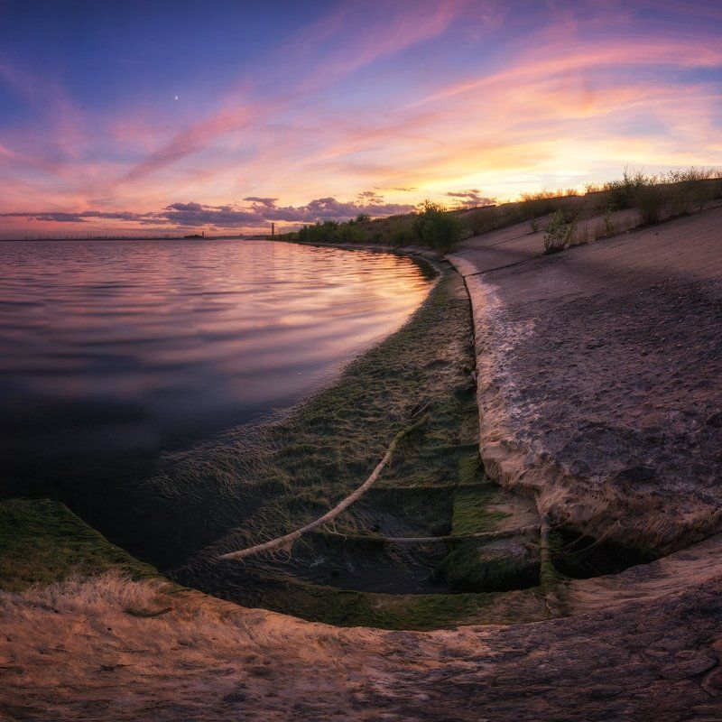 Волжский, ГЭС, Закат, Маяк На пути к маяку фото превью