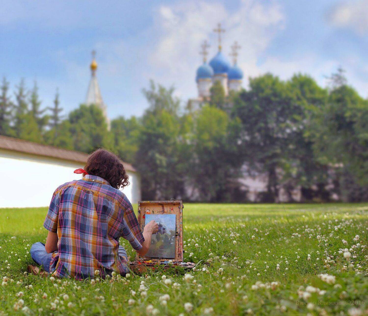 Воздух, Купола, Москва, Храм, Художник, Виктор Климкин