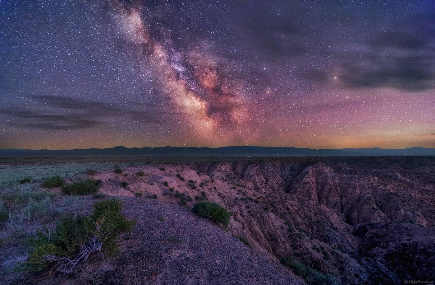 Жабыр, Звездная ночь, Каньон, Млечный путь, Ночное небо, Ночь, Чарын, Ольга Кулакова