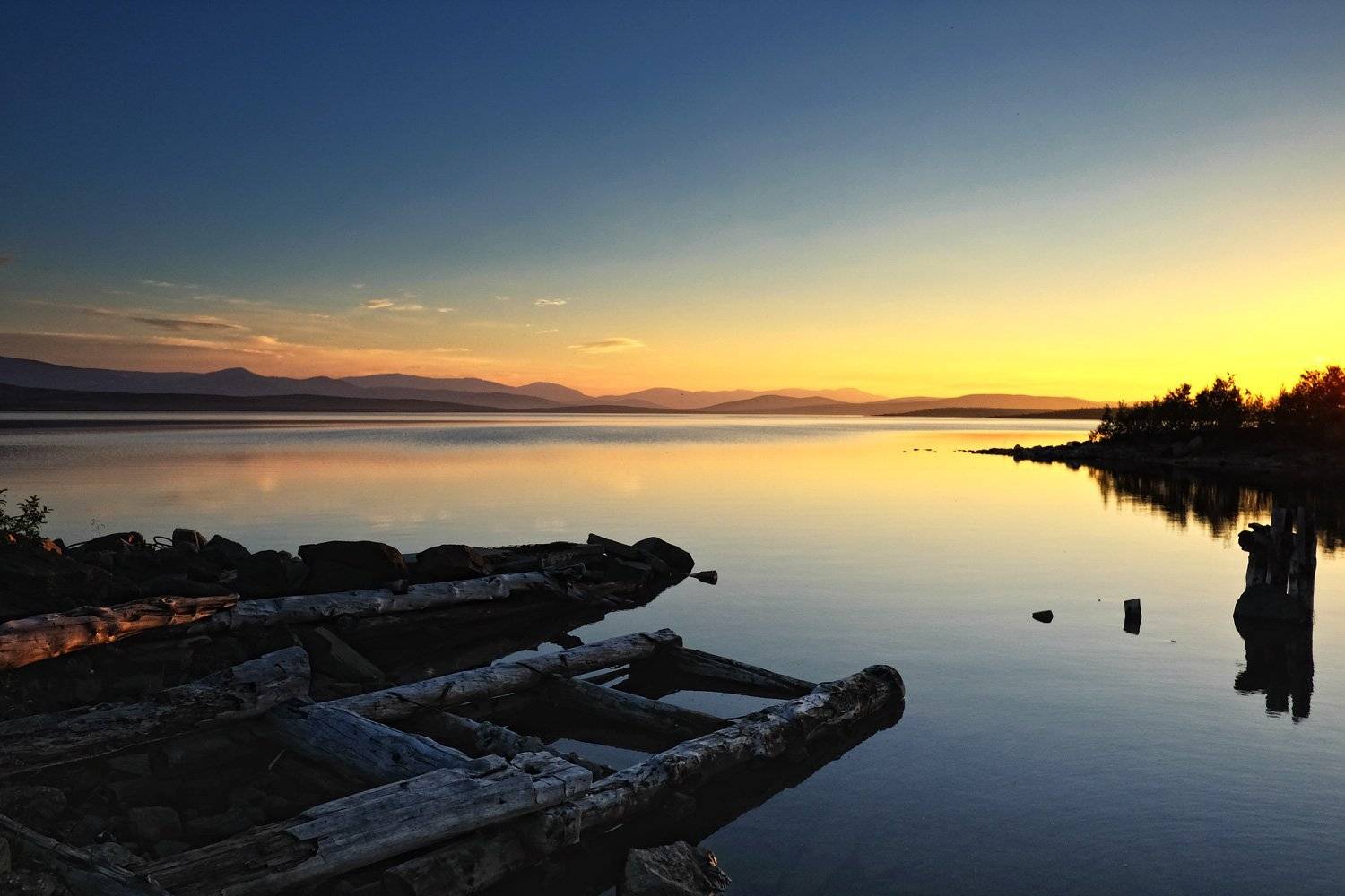 Белые ночи, Горы, Заполярье, Кольский полуостров, Мончеозеро, Cтадник Илья