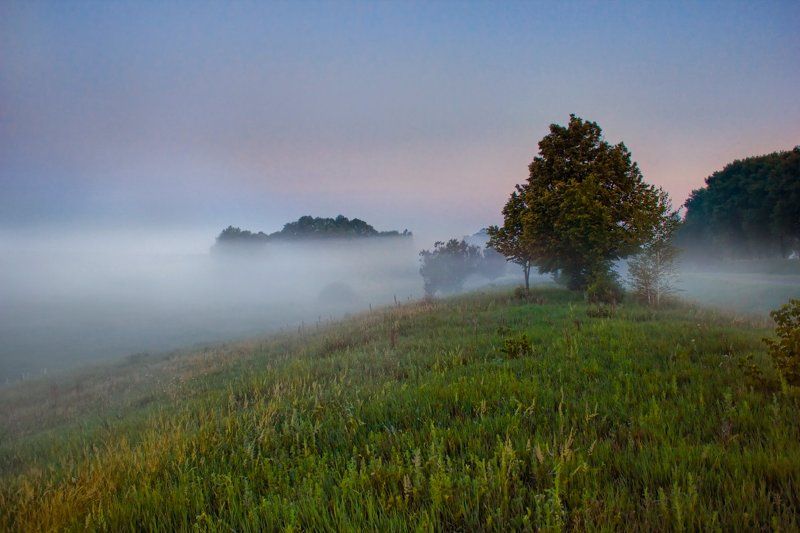 Туман, туманище... дорогой стелется.. фото превью