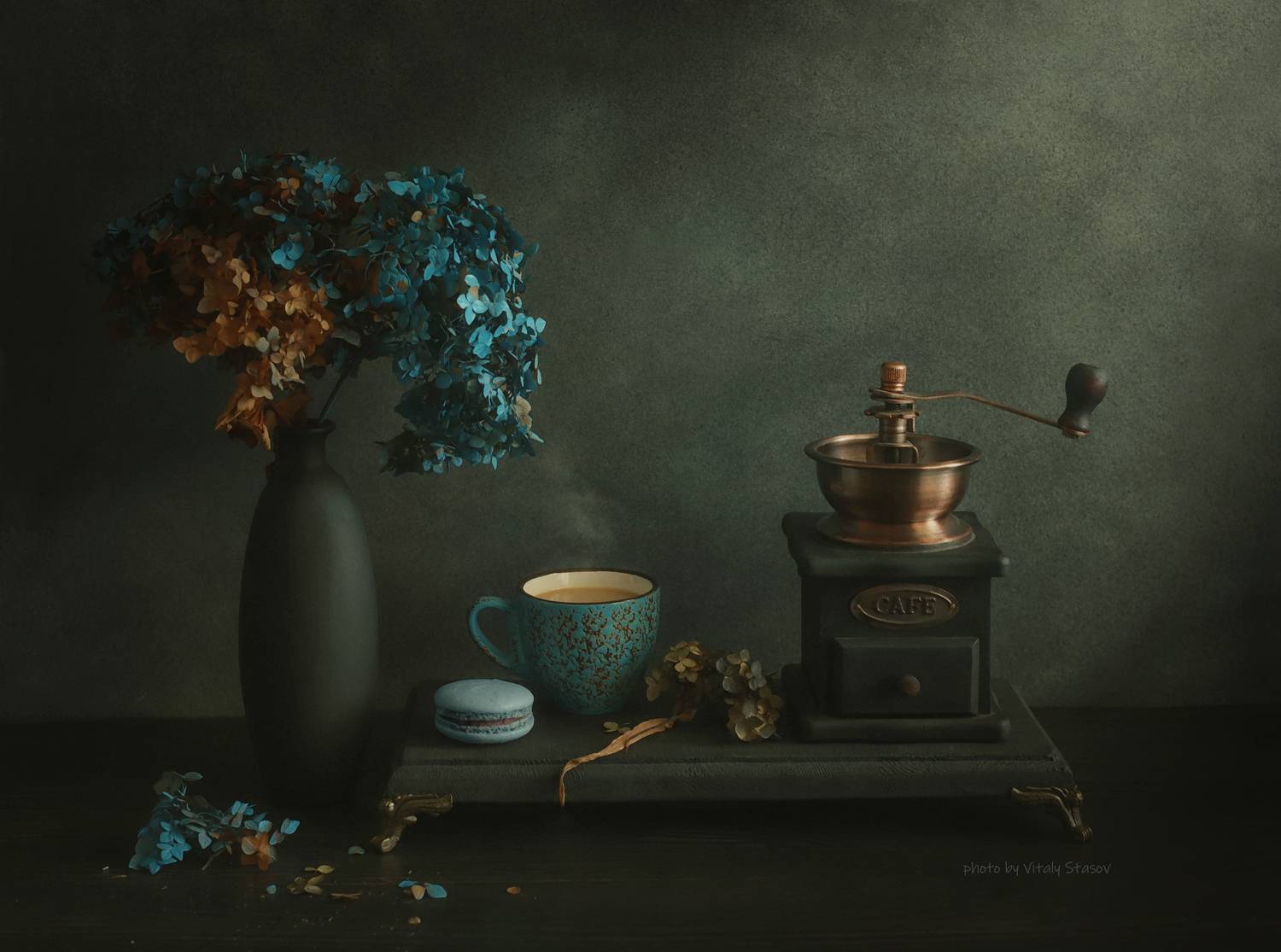 dried flowers, a cup of coffee, coffee, кофе, сухоцветы, чашка, натюрморт, Стасов Виталий