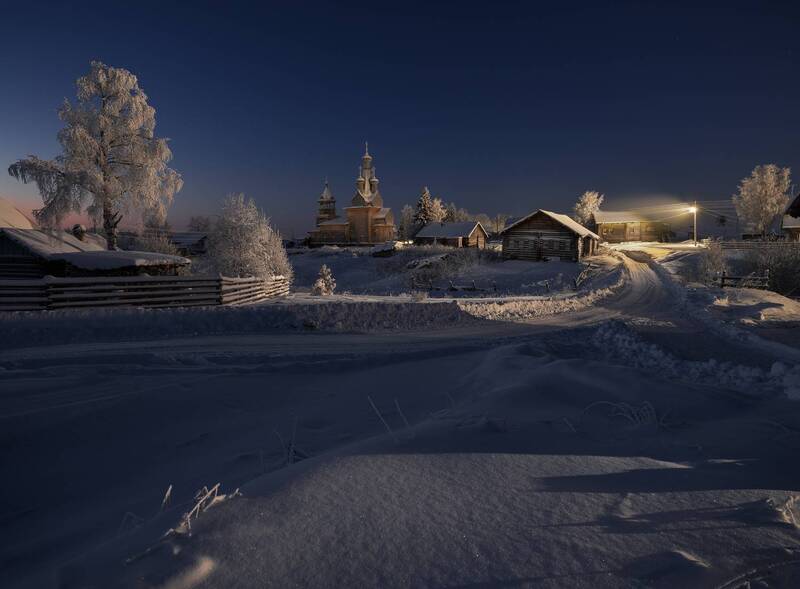 кимжа, архангельская область Когда зажглись фонари фото превью