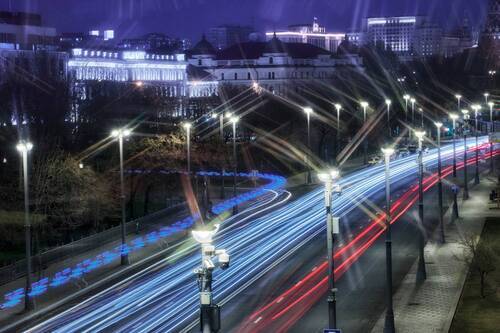 В ночной Москве
