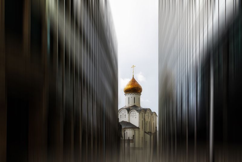 храм, город, Москва, архитектура Храм святителя Николы Чудотворца у Тверской заставы фото превью