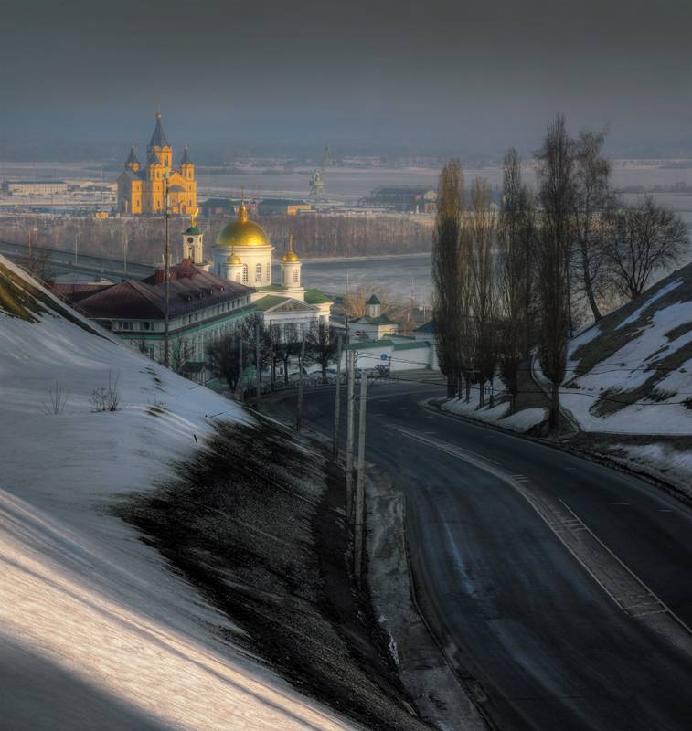 весна, март, город, утро, Нижний Новгоро, Александр Бархатов