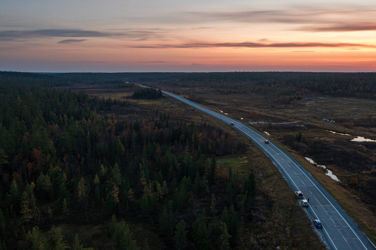 дорога, ямал, тундра, дом, янао, надым, Сторожев Олег