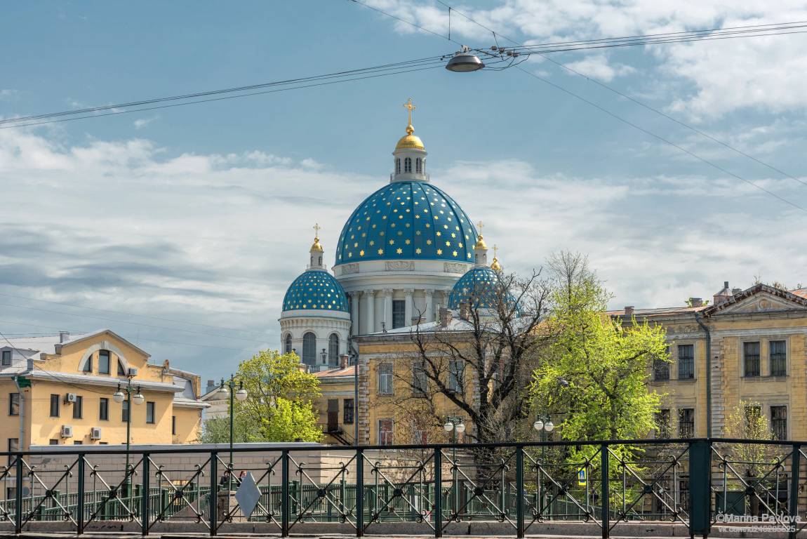 город, архитектура, собор святой живоначальной троицы лейб-г, храмы петербурга, храм, церковь, санкт-петербург, пасха, набережная реки фонтанки., Павлова Марина