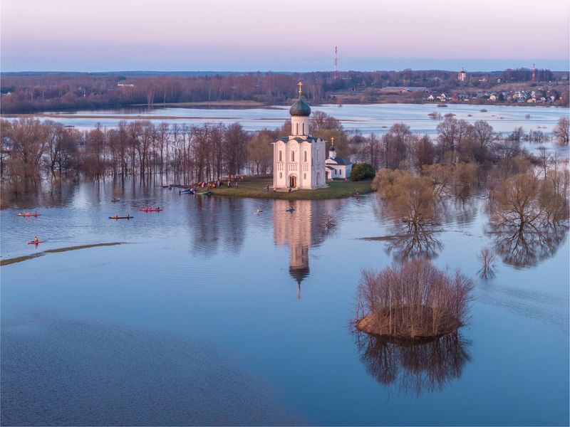 покрова, на, Нерлиразлив Сегодня у храма Покрова! фото превью